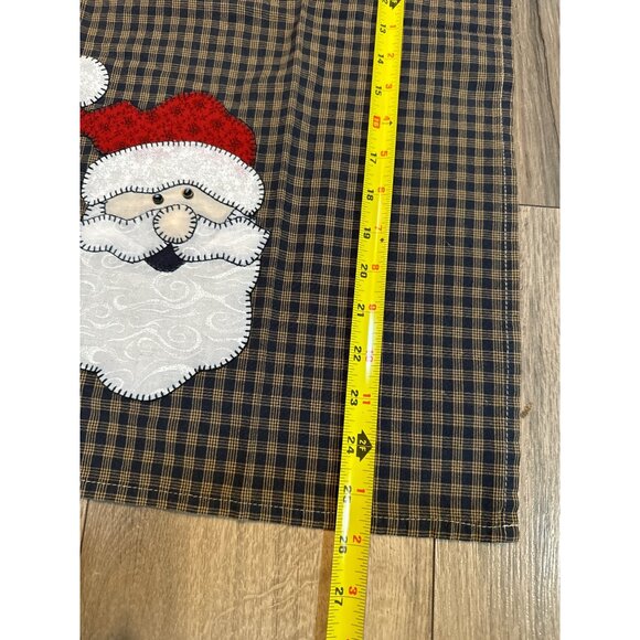 Santa Appliqué Kitchen Towel By Park Designs - 100% Cotton - 27" X 19" - Perfect - Picture 3 of 6